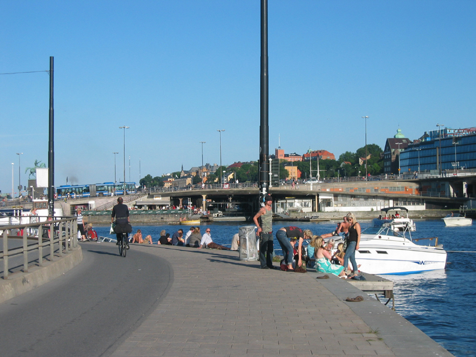 Slussen sommar